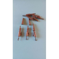 Clip Plomb Quick Change Hybrid MTBilles - Lot de 5 (Marron/Vert)