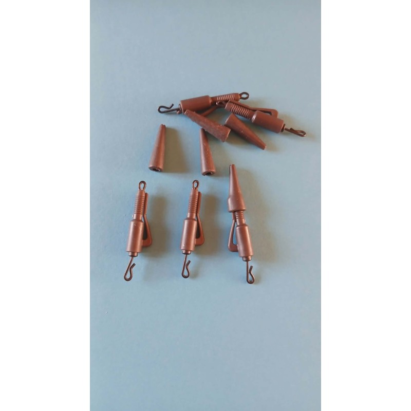 Clip Plomb Quick Change Hybrid MTBilles - Lot de 5 (Marron/Vert)