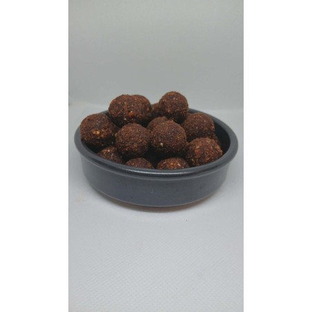 Bouillette Enrobée V2 20mm - Carné, Foie & Robin Red Mtbilles