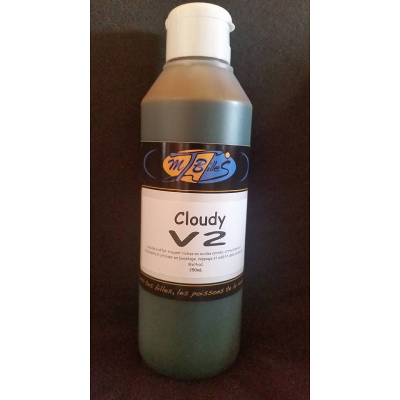 Liquide Cloudy V2 - Attractant Carpe Effet Nuage - Shellfish & Spices - 250ml