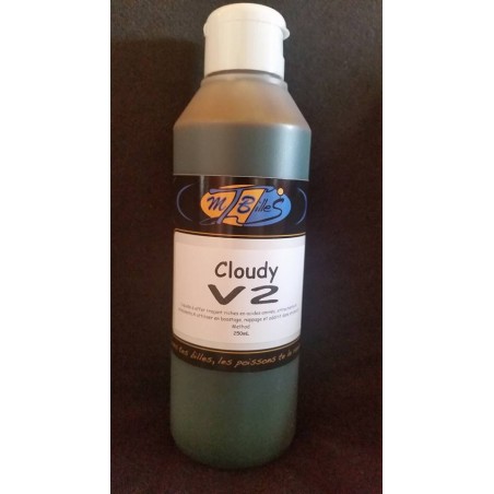 Liquide Cloudy V2 - Attractant Carpe Effet Nuage - Shellfish & Spices - 250ml