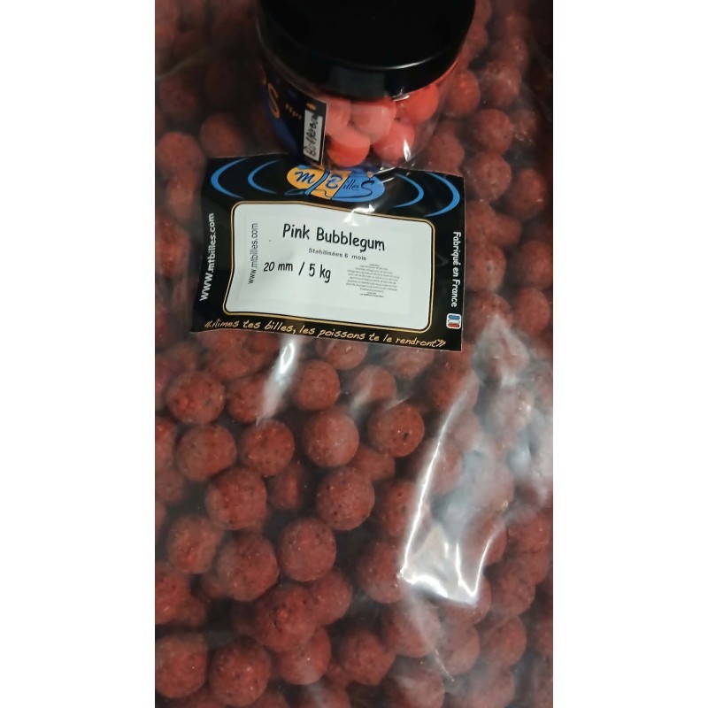 bouillettes Bubblegum 20 mm/5 kg + 1 pot pop ups en 15 mm