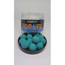 Pop Ups Fish & Crab Bleues 12/15mm - Bouillettes Flottantes Carpe mtbilles