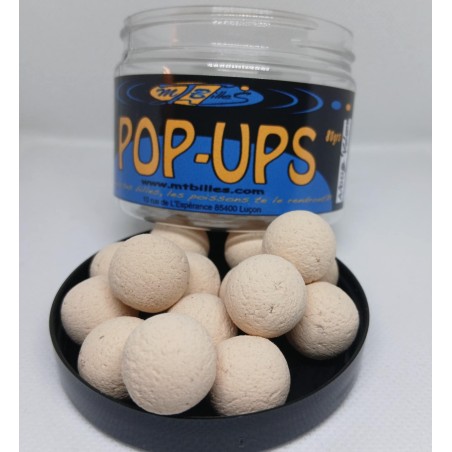 Pop-ups Noug'Island 15 mm | Esches Flottantes Carpe - MT Billes