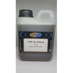 Huile de Chènevis Pure - Attractant Pêche Carpe & Coup | 1L & 5L Mtbilles